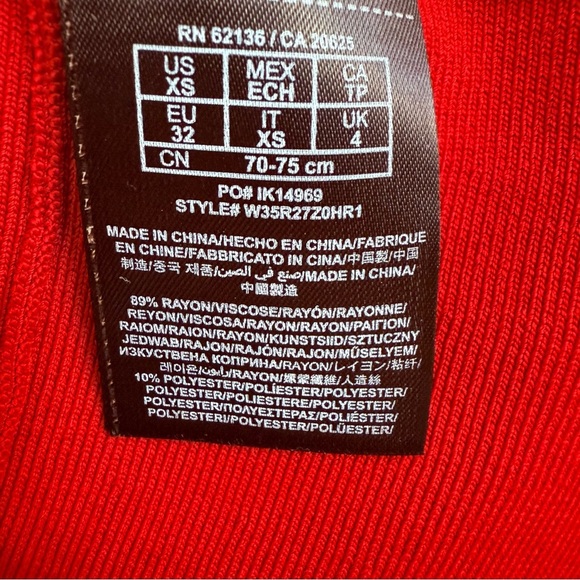 Guess Celeste flounce dress in red Size: XS - Picture 7 of 8